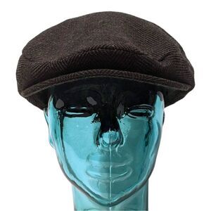SCALA Wool Herringbone Newsboy Cap L